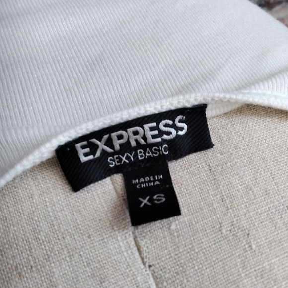 Express Ivory with Sequins Casual Tank Top - Picture 11 of 12